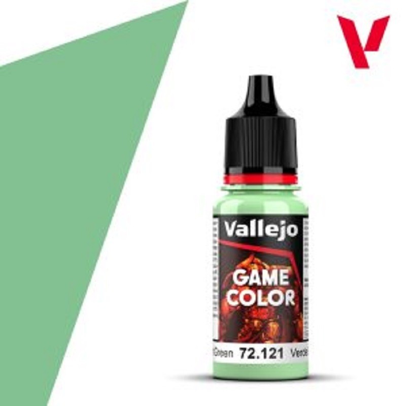 GHOST GREEN Vallejo Game Color Paint 72.121 (18 ml/0.60 oz bottle)