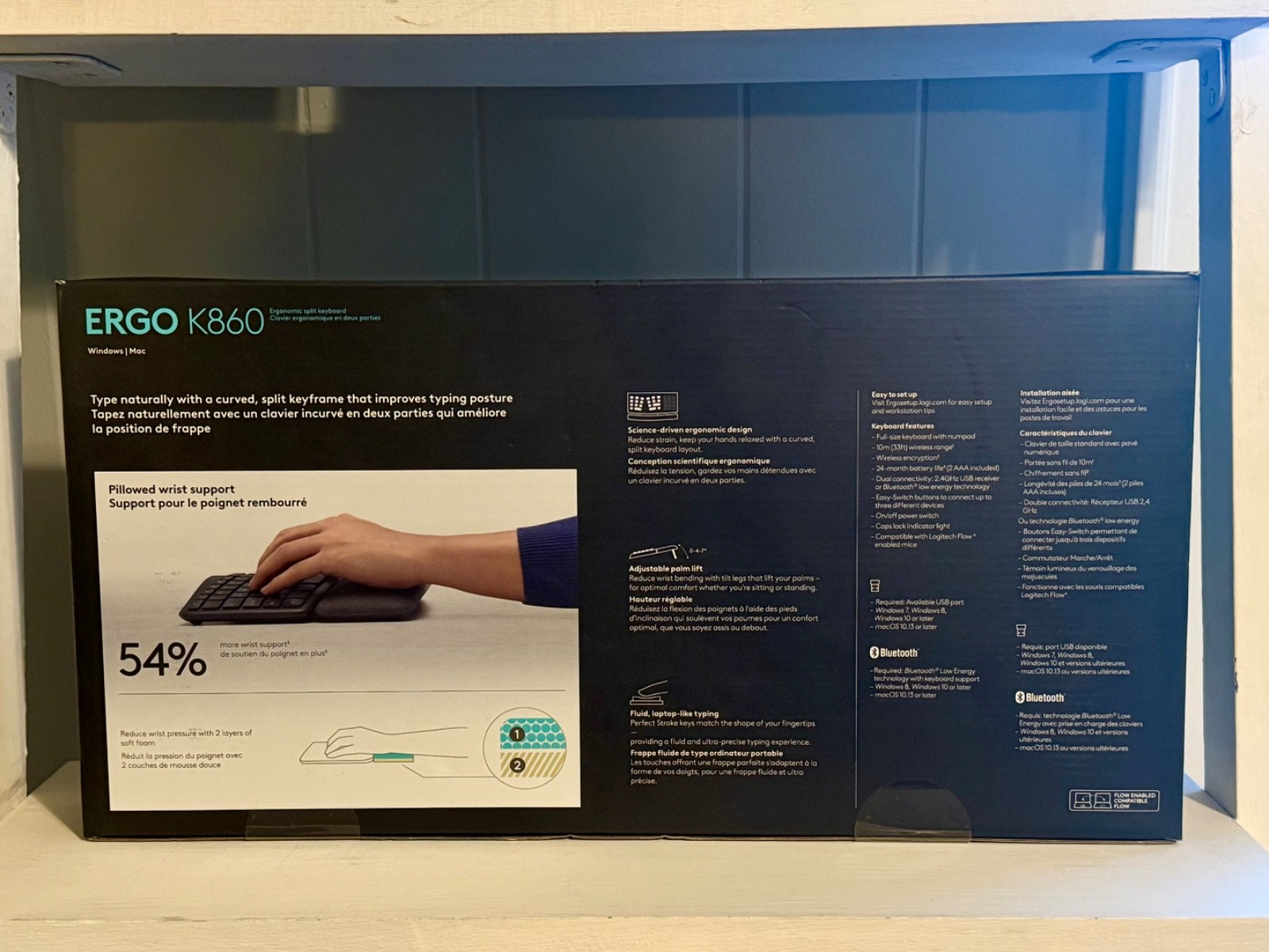 Logitech ERGO K860 Wireless Ergonomic Split Keyboard - NEW SEALED - FAST SHIP