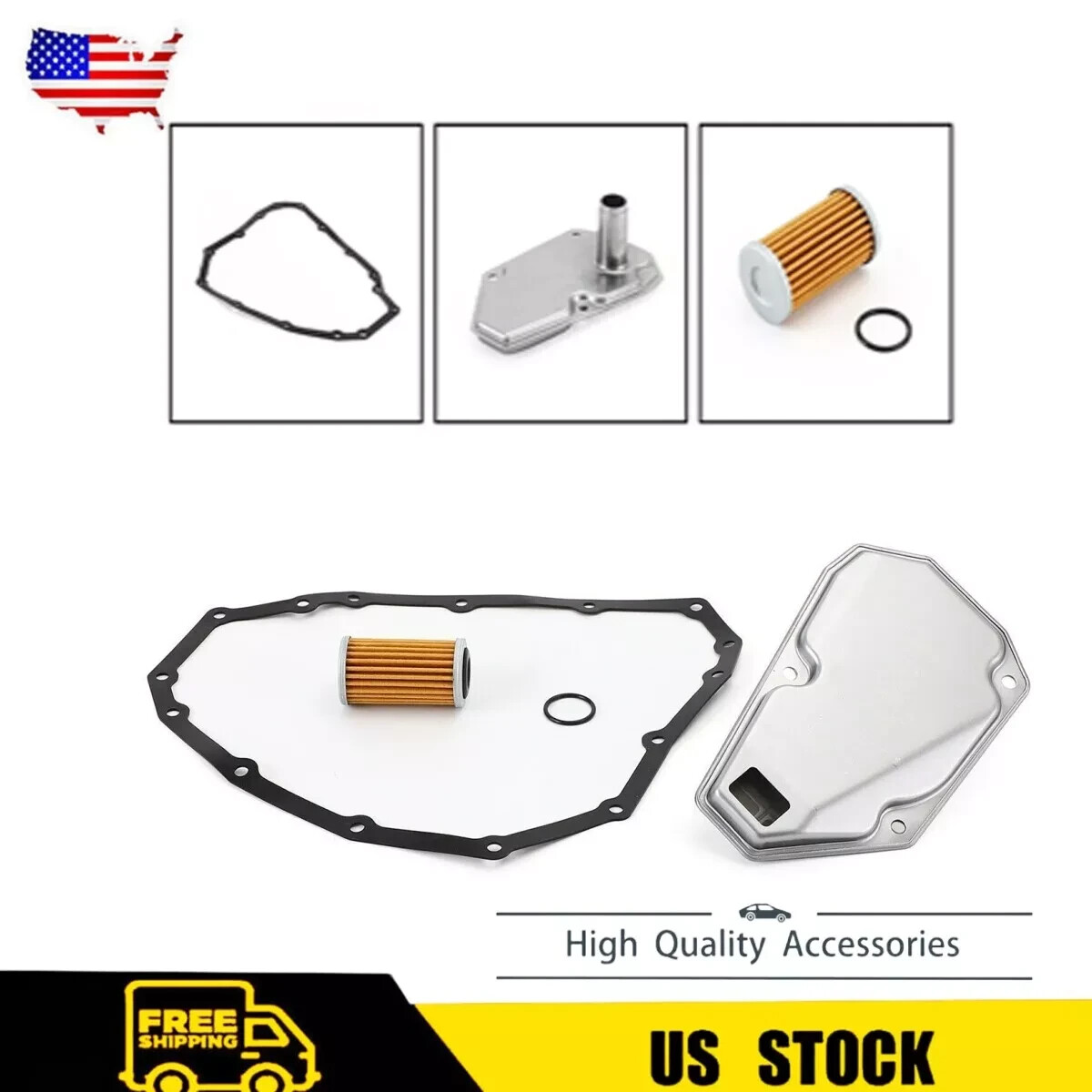 Transmission Oil Filter Pan Gasket Kit 33010-JF015 For Nissan Sentra Versa 12-19