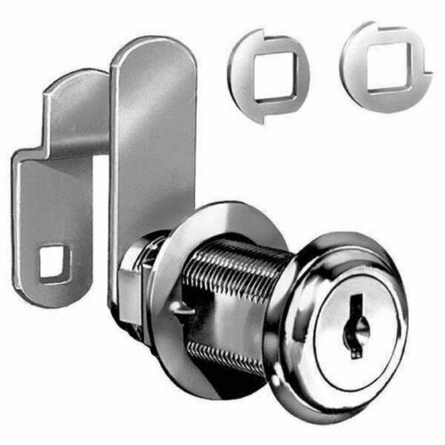 COMPX NATIONAL C8060-MKKD-14A Cam Lock Thickness 1 7/16 in, Nickel