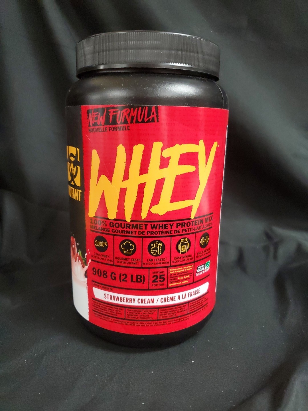 MUTANT WHEY New Formula 100% Gourmet Whey Protein Strawberry Cream  Exp.09/2026