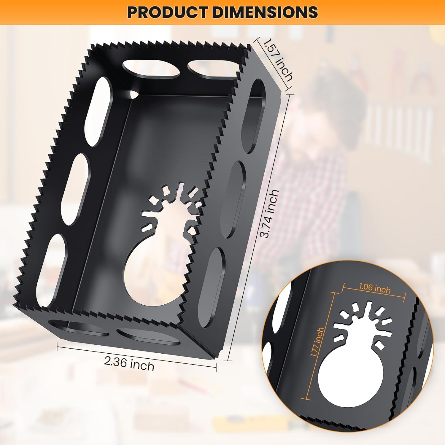 Drywall Outlet Cutter Tool Square Slot Oscillating Tool Cutter Drywall Tools