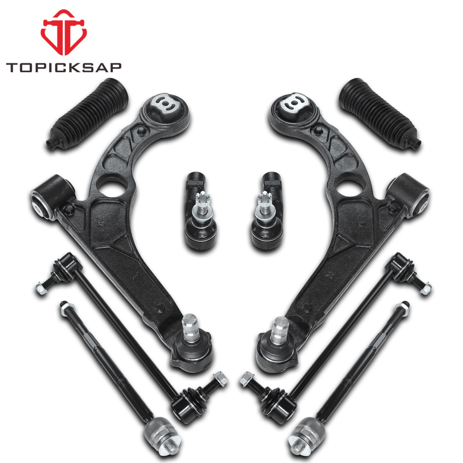 10x Front Lower Control Arms Sway Bars Kit for Dodge Dart Chrysler 200 2015-2017