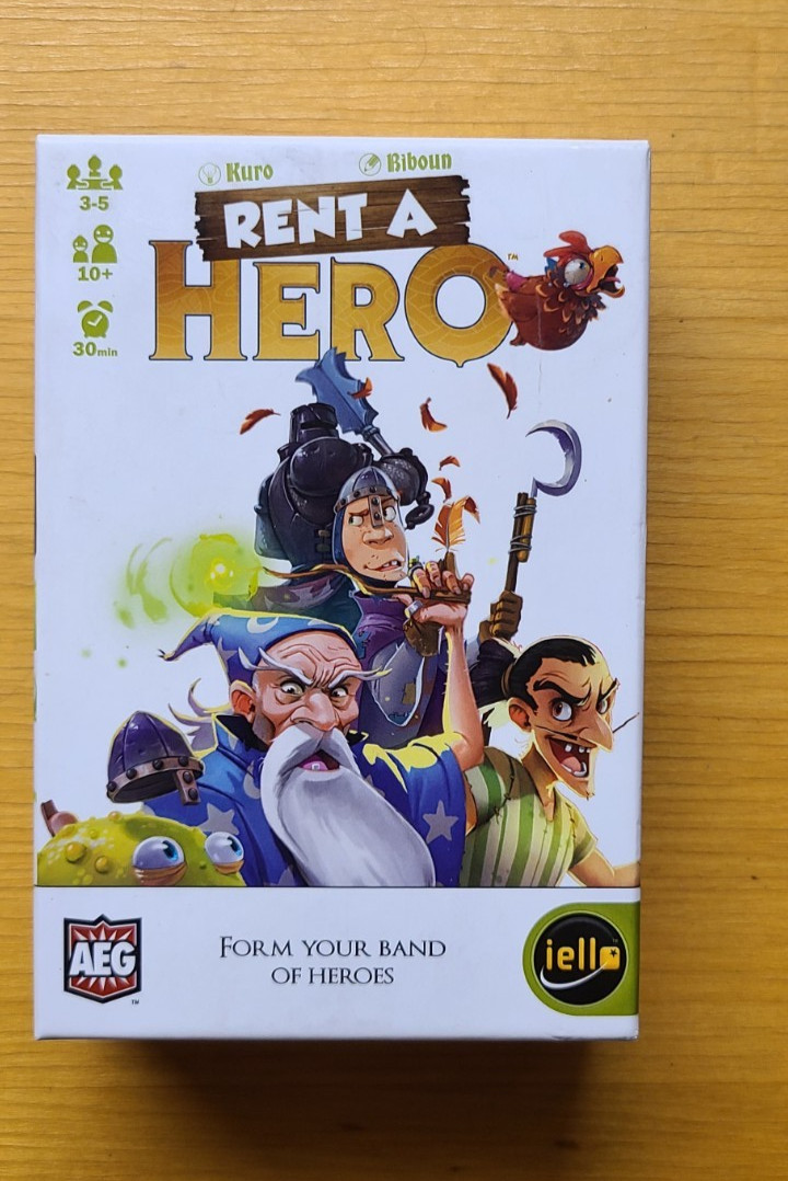 IELLO Kuro Biboun Rent A Hero Mini Games. Form Your Band Of Heroes. 3-5 Players