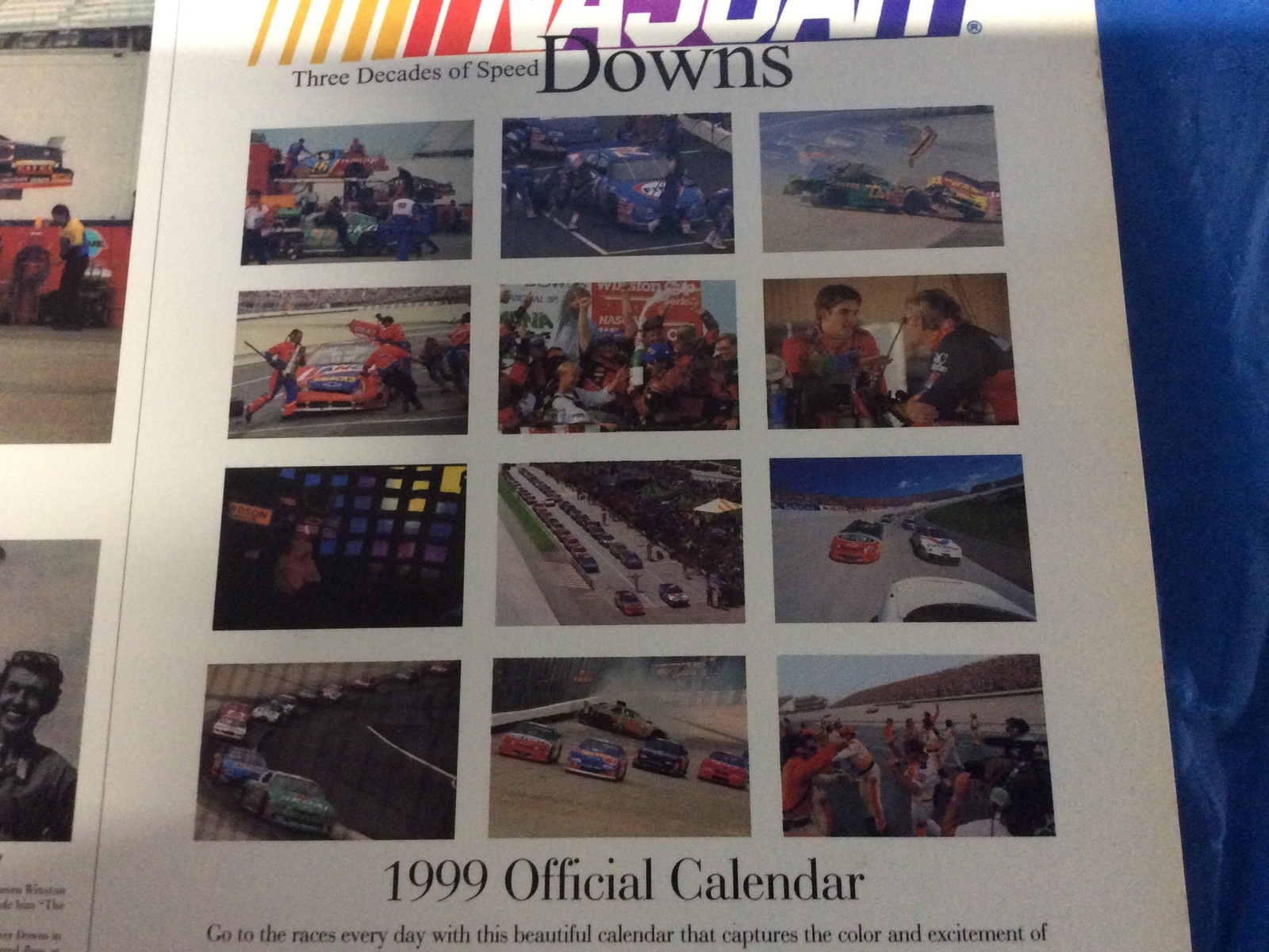 Dover Downs Nascar 1999 Official Calendar