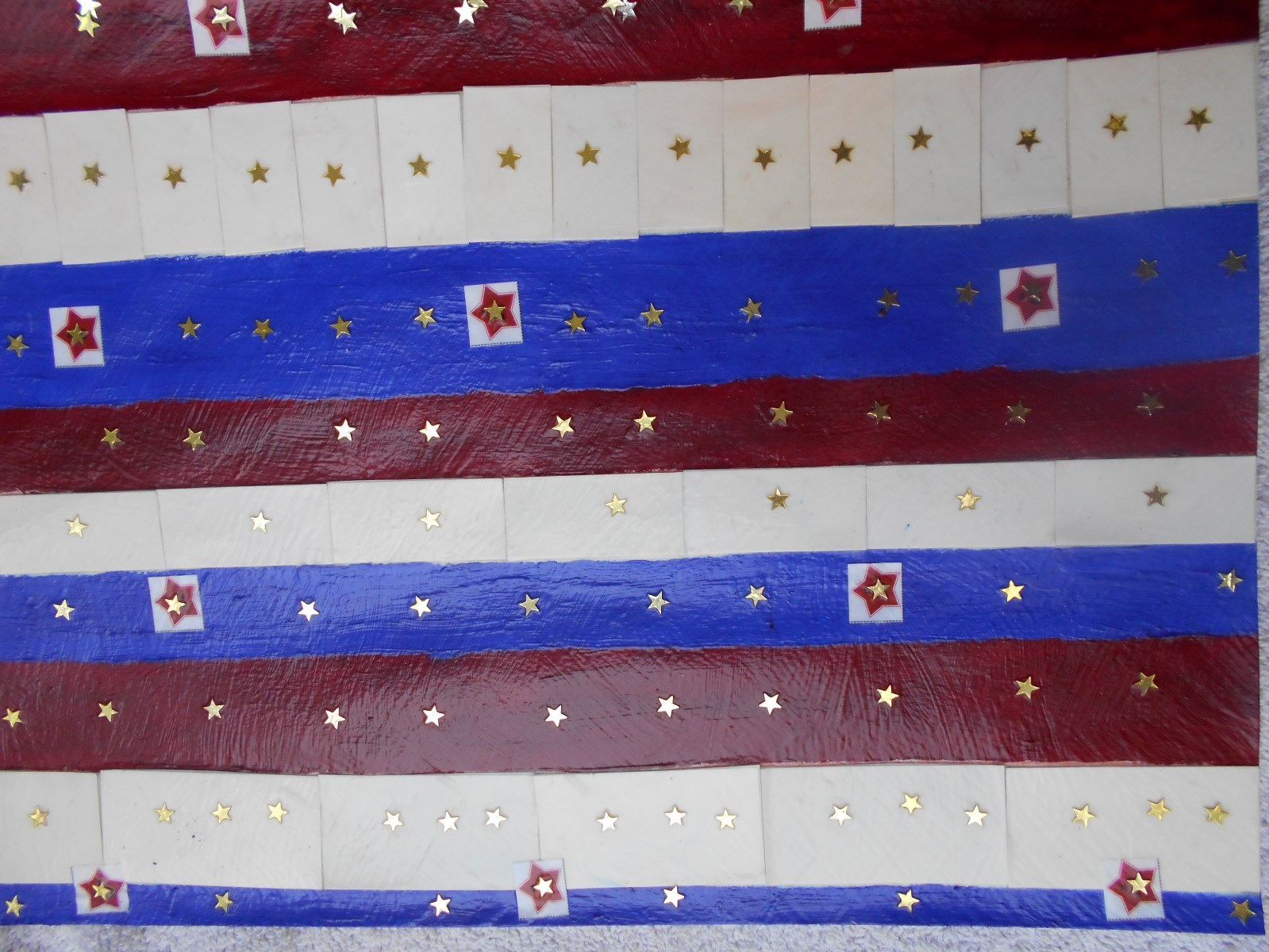 Star Spangled. Original art by Nancy. Mixed media. 2016