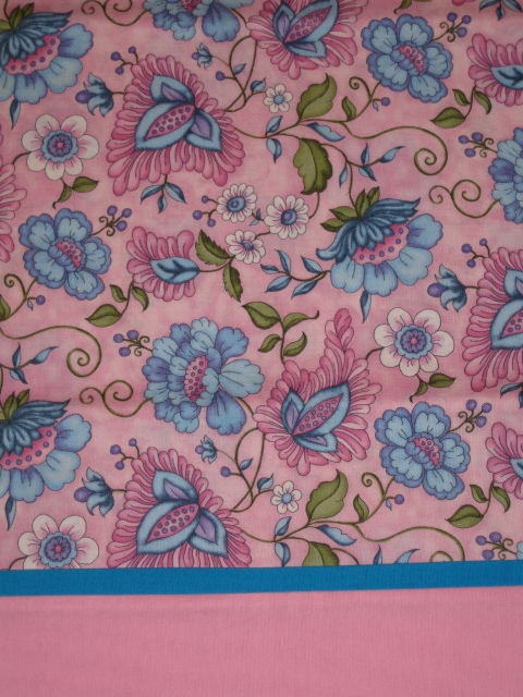 HANDMADE  GARDEN FLOWERS FLORAL  FULL SIZE PILLOWCASE
