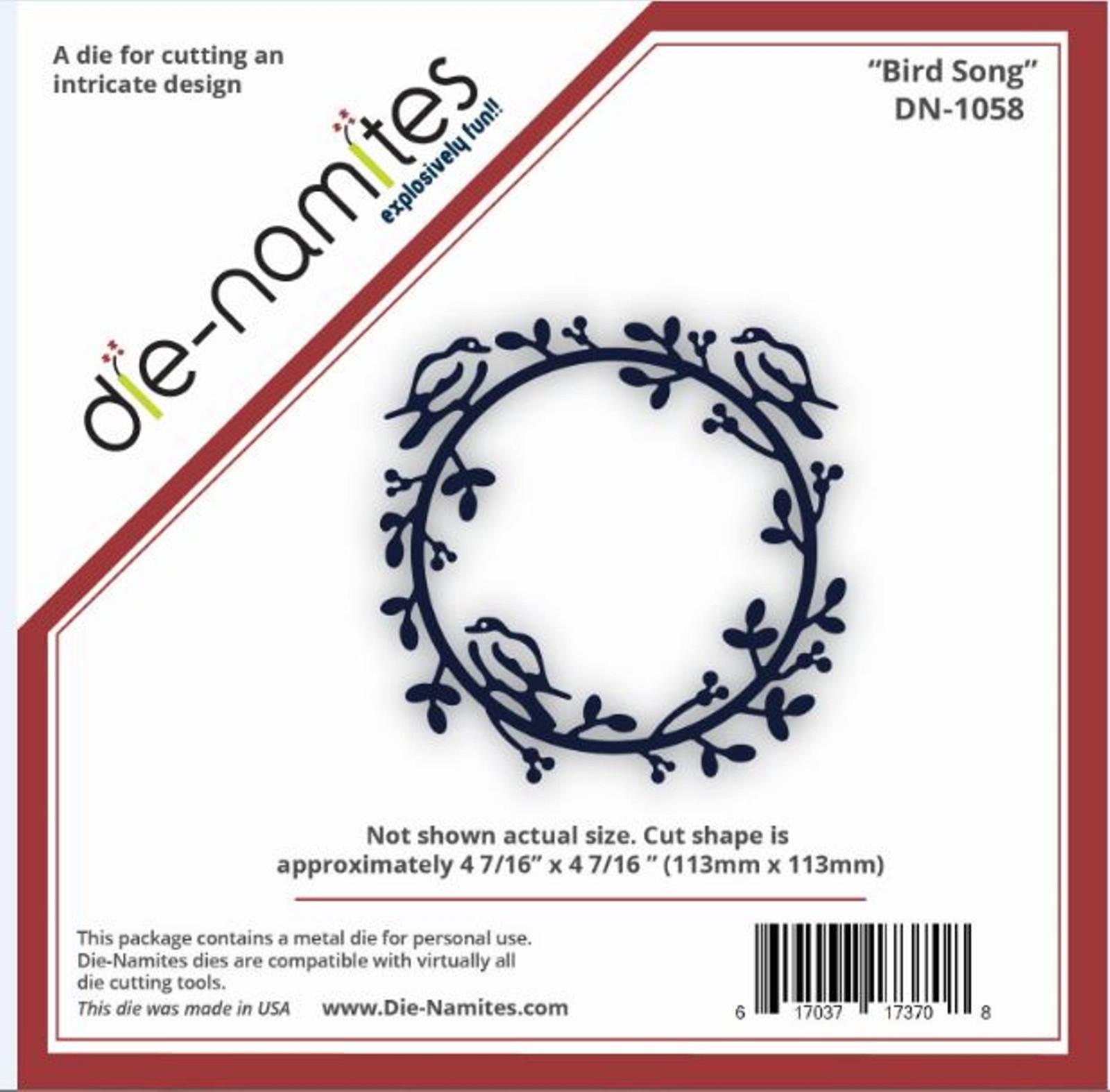 NEW ~ Die-Namites ~ Intricate Design ~ Bird Song ~ DN-1058 ~ SPRING