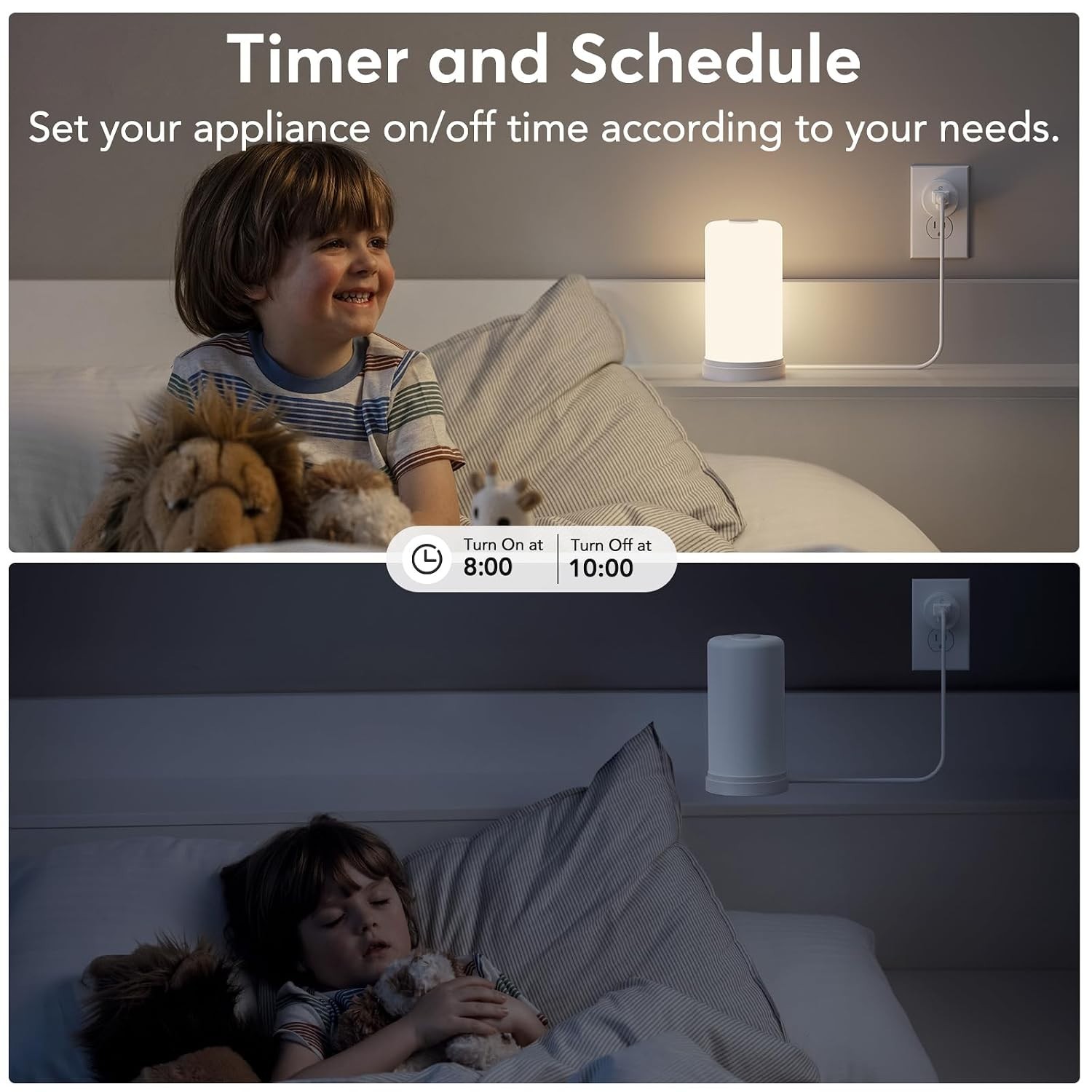 Alexa & Google Home Compatible Smart Plug - Remote Control with Timer Function