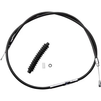 DS High Eff Black Vinyl Clutch Cable 59-3/4in Harley Dyna Super Glide 95-05