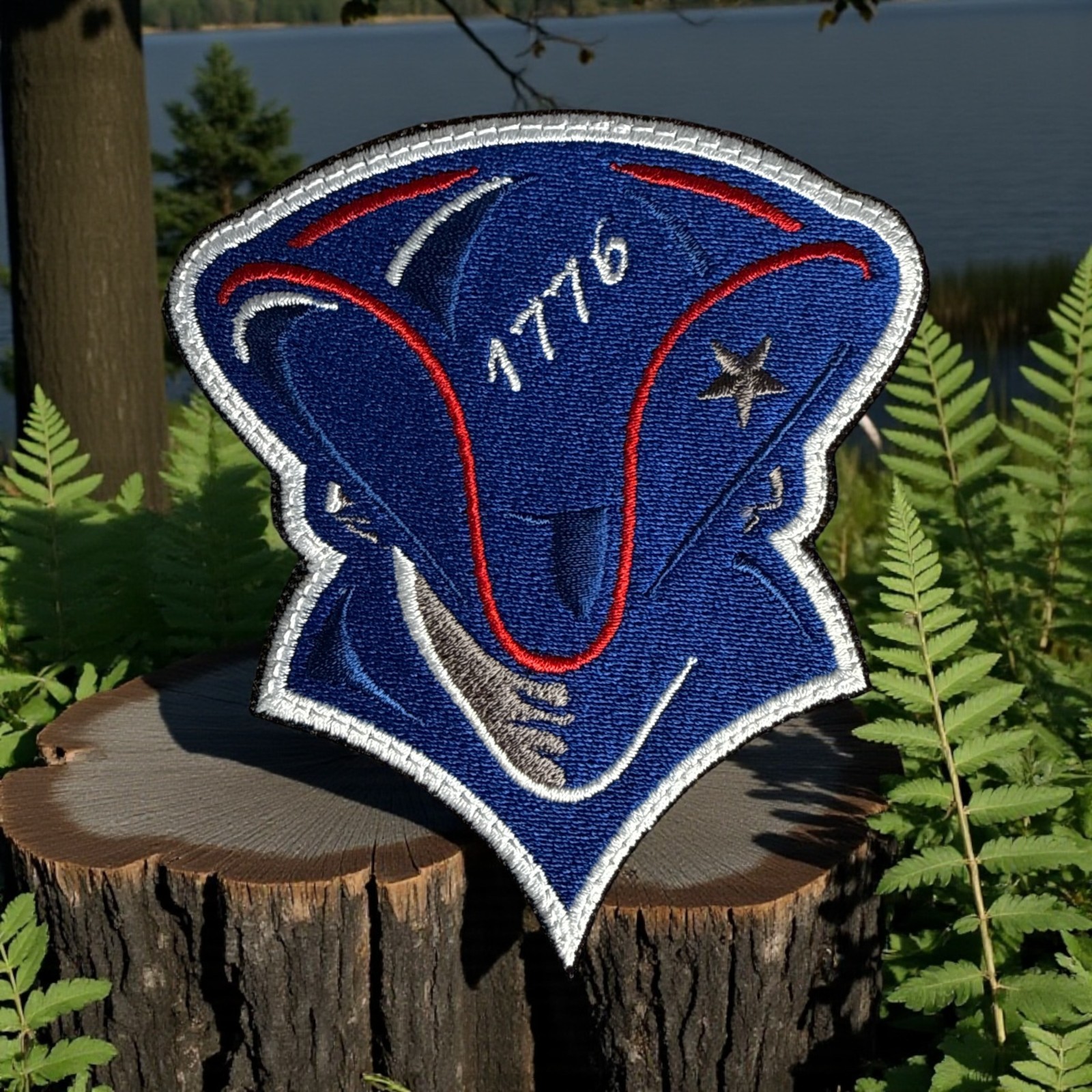 1776 American Patriot Embroidery Patch 3.77" X 3.35"