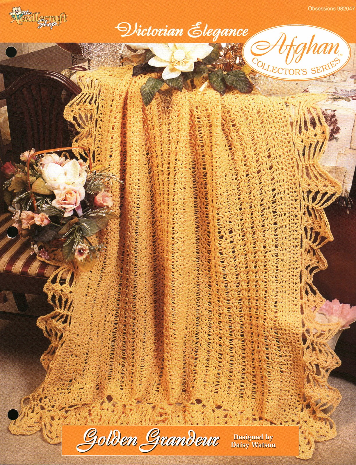 Golden Grandeur - Victorian Elegance | Needlecraft Shop Afghan Series 982047