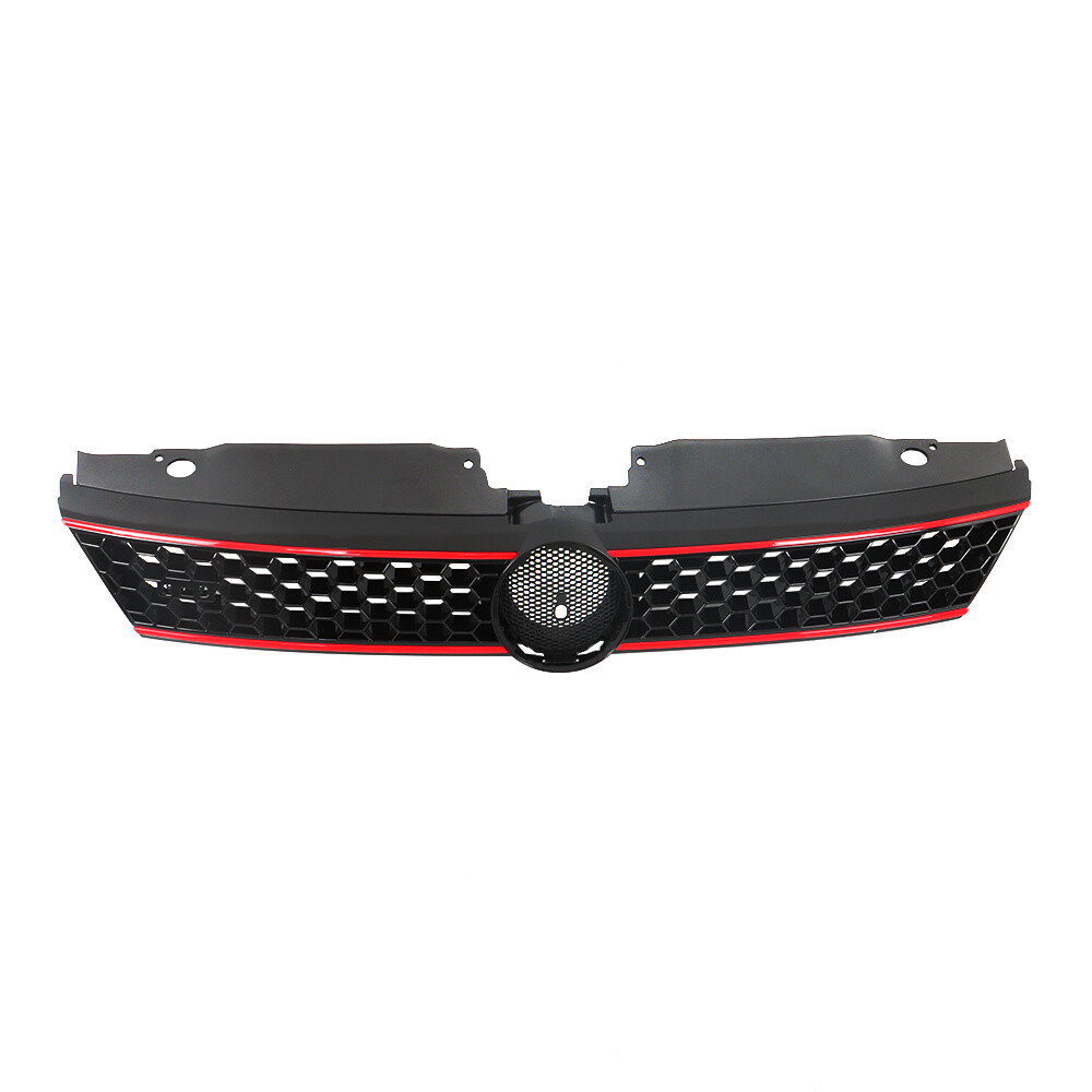 Front Bumper Upper＆Lower Grille Kit W/Bezels Trim Grill For VW Jetta 2011-2014