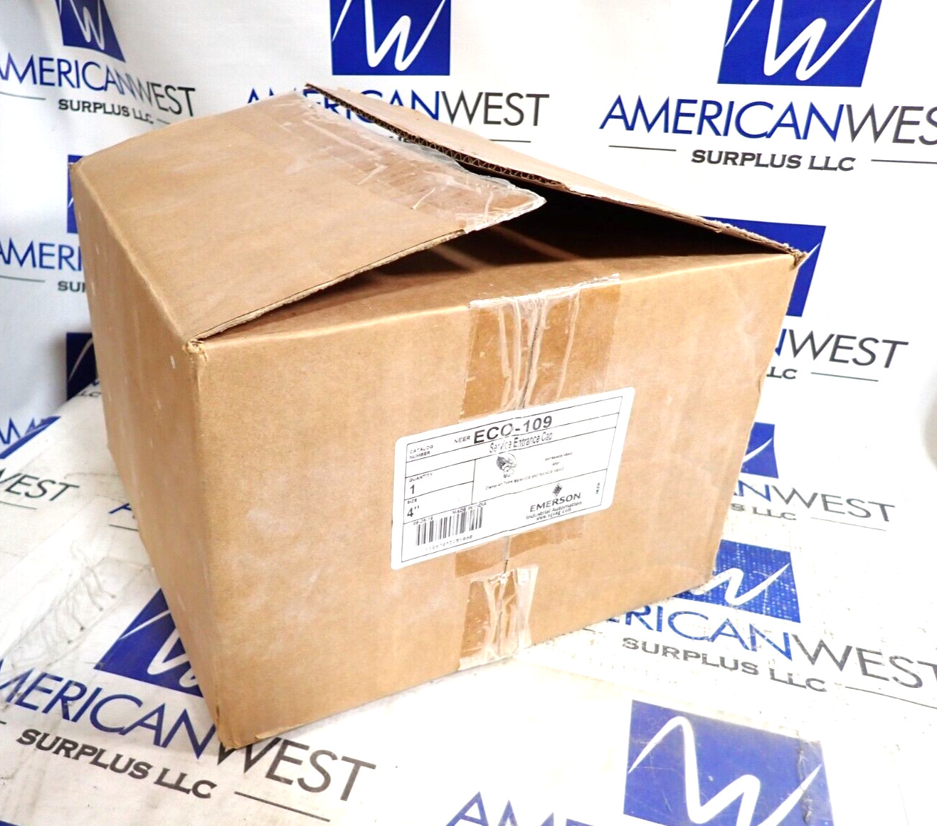 New Emerson ECO-109 Service Entrance Cap Clamp On 4"