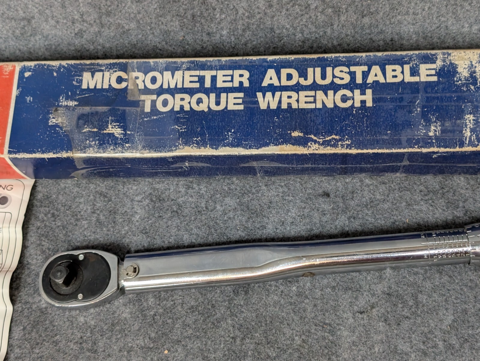 Continental 3/8" Drive Ratcheting Head Micrometer Torque Wrench 10-80 ft-lbs