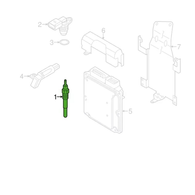 Glow Plug Car Part for Golf Mk5 Mk6 03L905061F 059905061E 059905061H 03L905061G