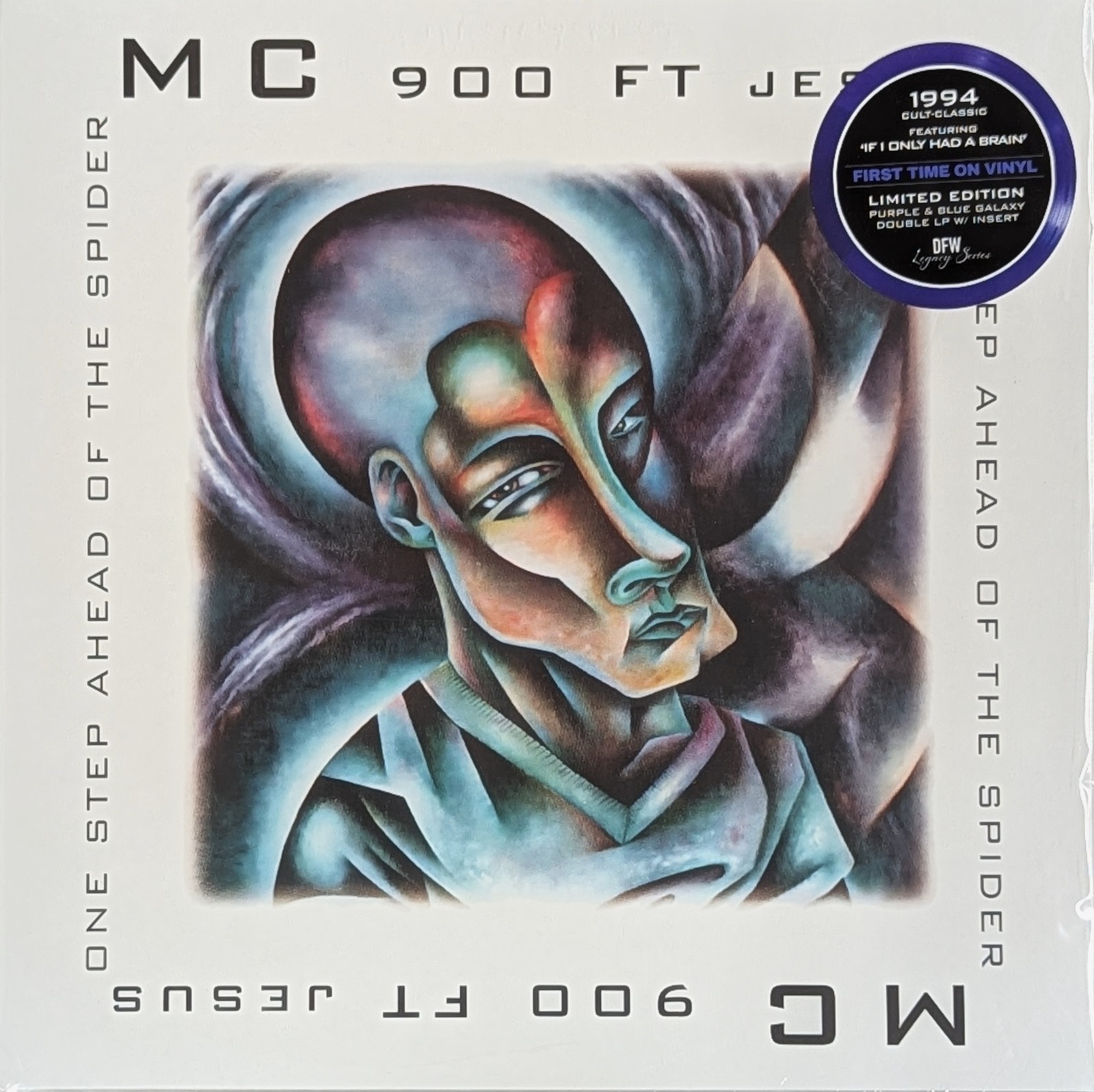 MC 900 FT JESUS One Step Ahead of The Spider number 88/600  Purple & Blue Vinyl