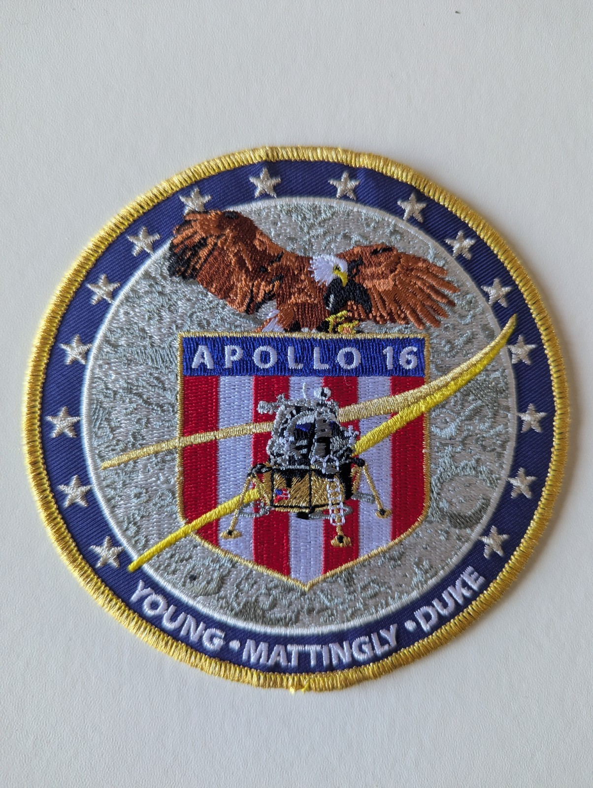 NASA Apollo 16 Commemorative 5" Patch AB Emblems