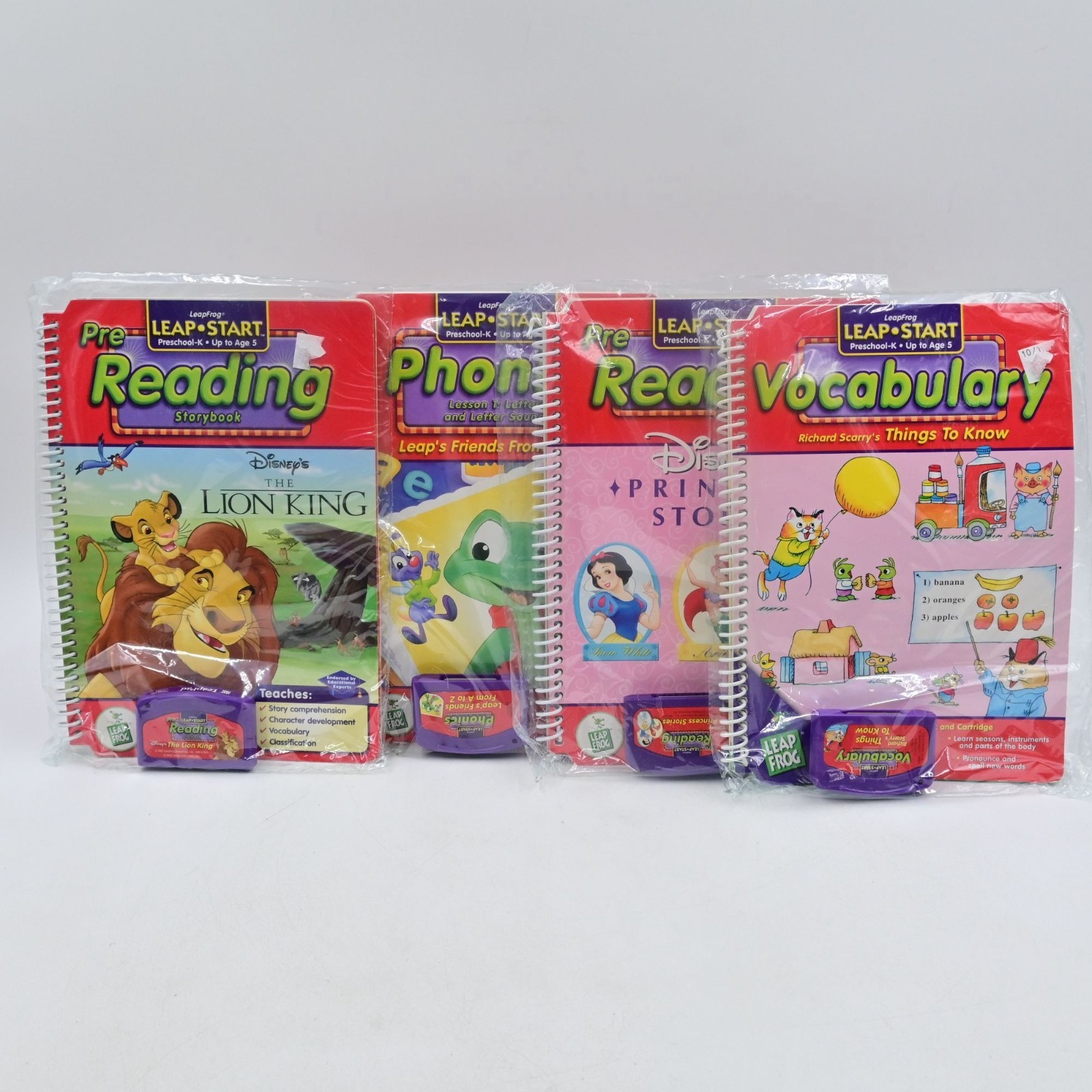 Leapfrog Leap Start Bundle Of 4 Lion King, Disney Princess, Richard Scarry