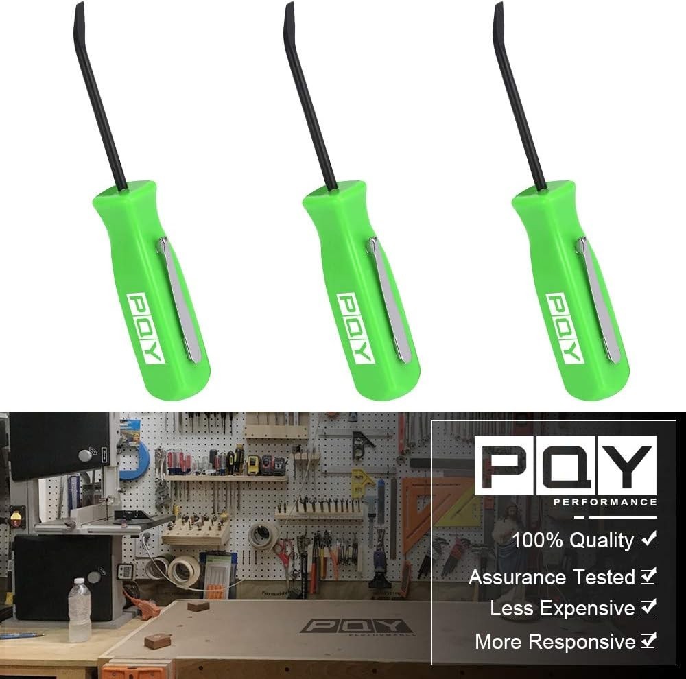 Durable Mini Pocket Pry Bar with Clip – 4.5” Green Tool for DIY Projects