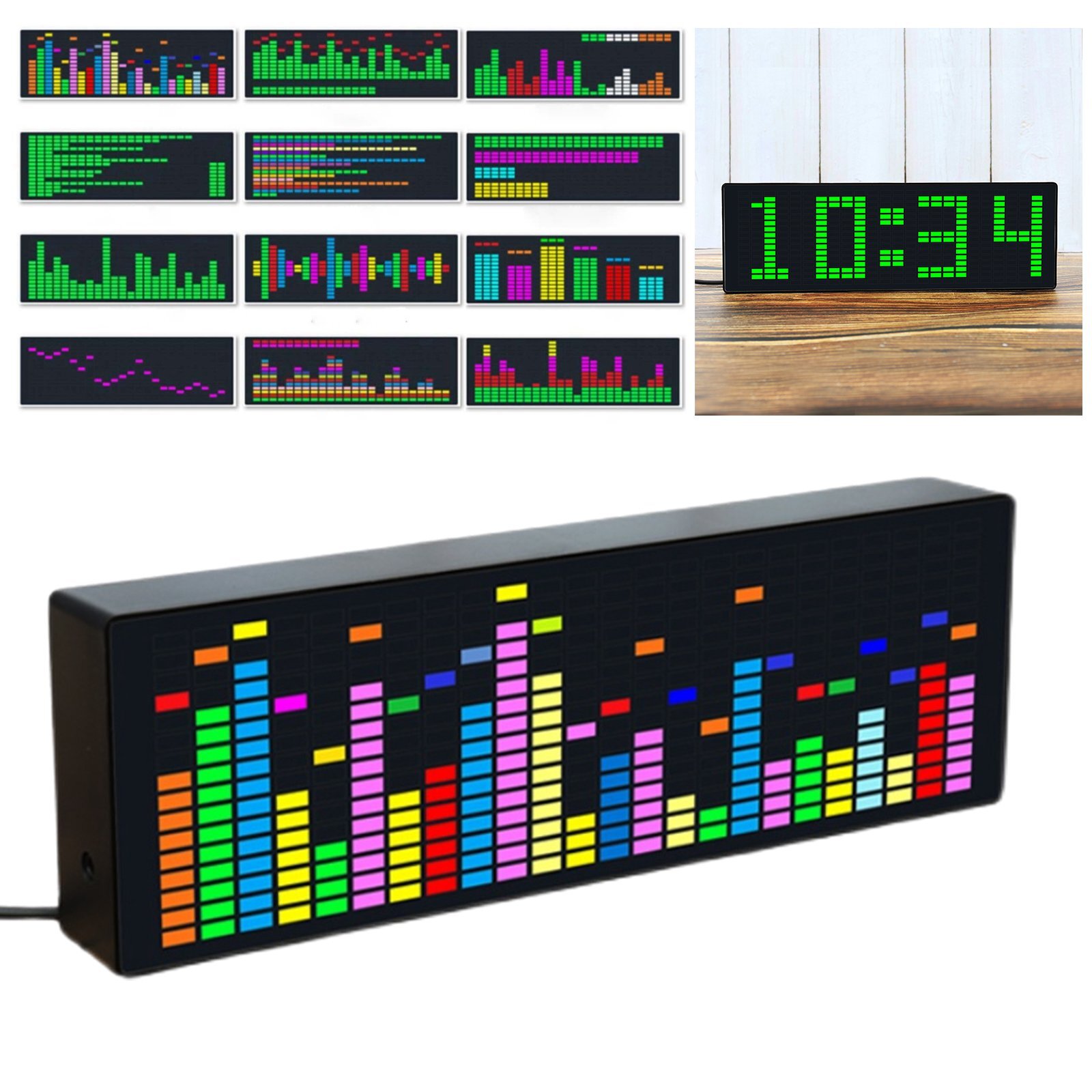 New Music Spectrum Indicator VU Meter VFD Audio Level Display Amplifier Board