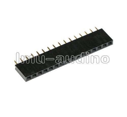5/10/20/50/100pcs 16pin Header 2.54mm Pitch Single Row Female Straight Strip