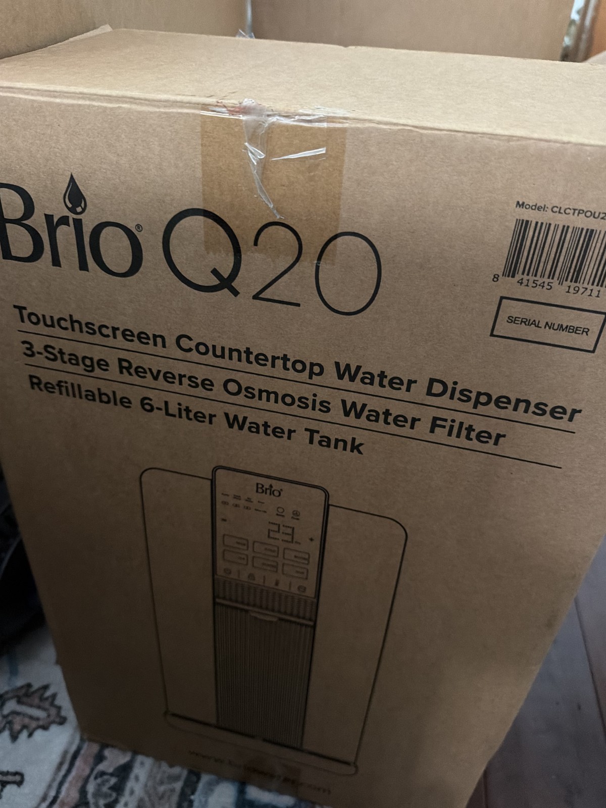 BRIO Q20 Reverse Osmosis Water Dispenser Hot & Cold No Plumbing ⭐