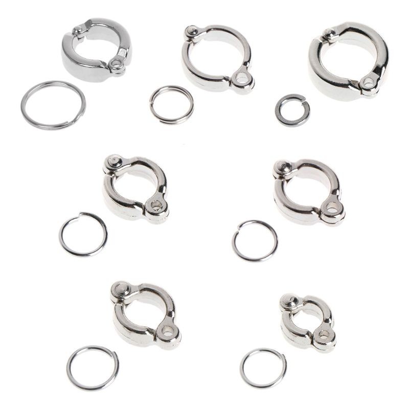 Parrots Leg Rings Metal Foot Rings Metal Clip for Birds Parrots Flying Outside