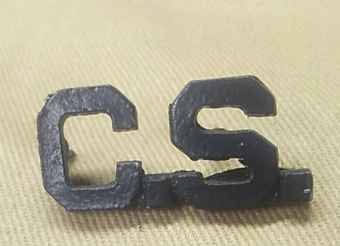 WWI US Medical Contract Surgeon C.S. Collar Insignia Pins, One Pair