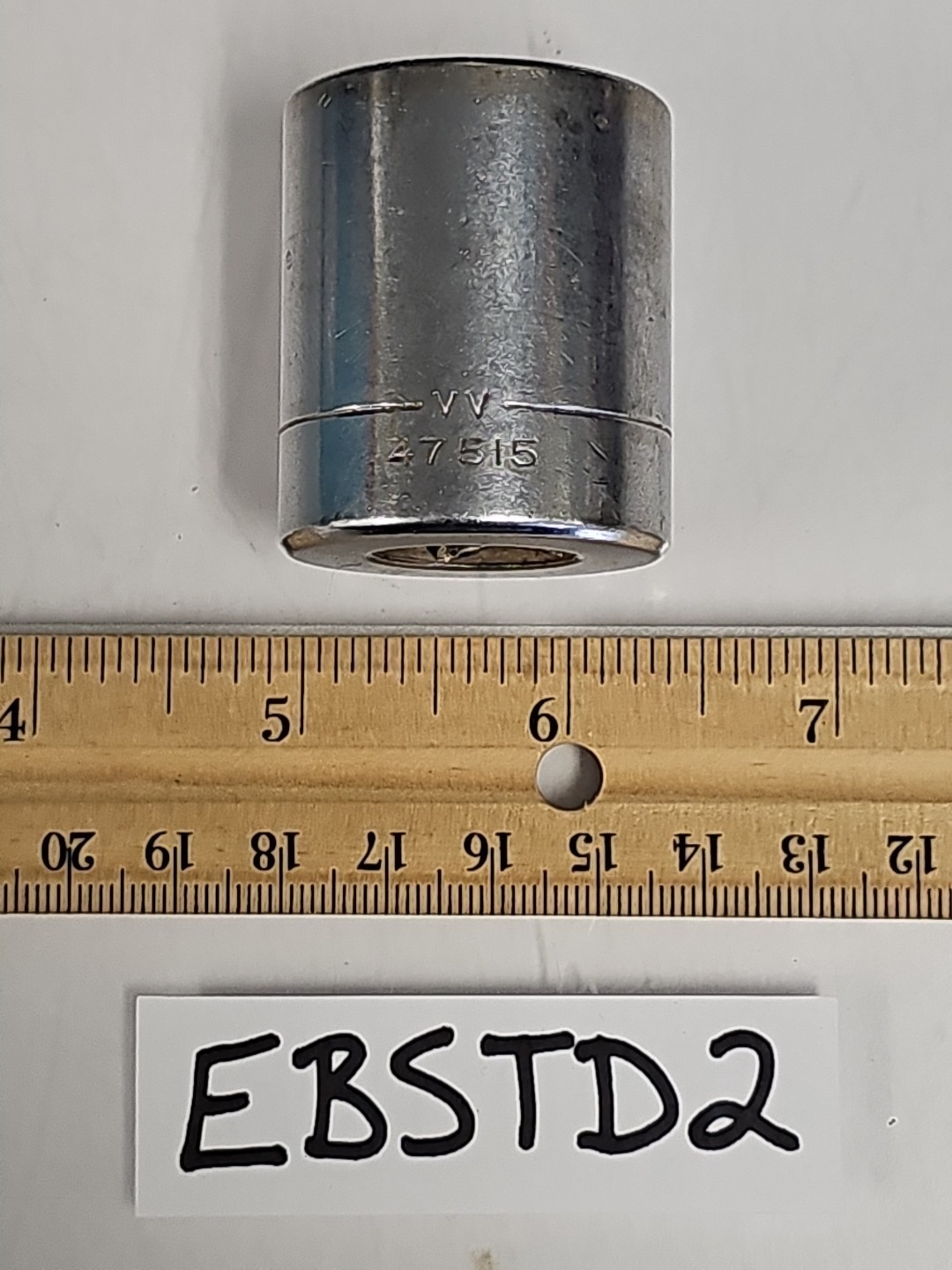 Vintage Craftsman 47515 1/2" Drive 1-1/16" Shallow Socket 12 Point -VV- USA