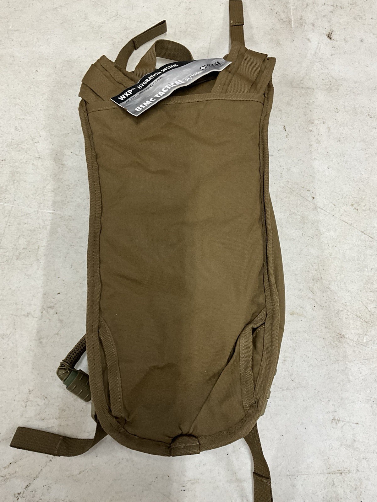 New With Tags USMC Tactical Source WXP 3L/100 Oz. Hydration System Pack, USGI