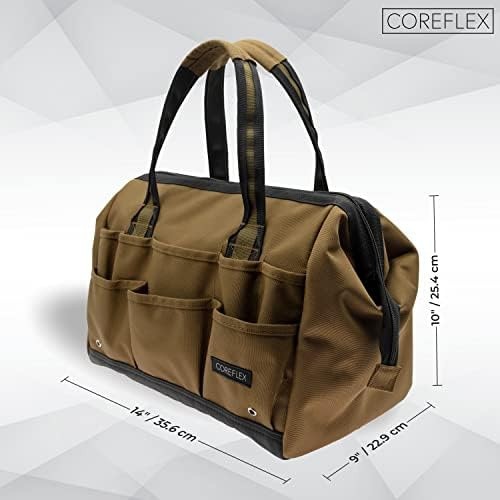 Coreflex 14 inch Wide-Mouth Tool Bag, Gear Bag, Multiple Purpose - for Plumbe...