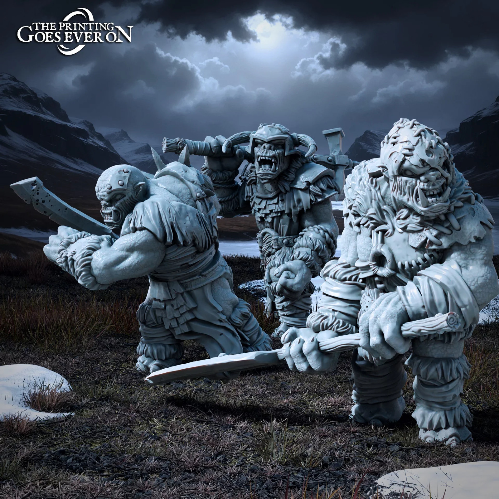 Ironmoor Trolls (Set of 3) - 28-32mm Tales of - Resin Tabletop Miniatures