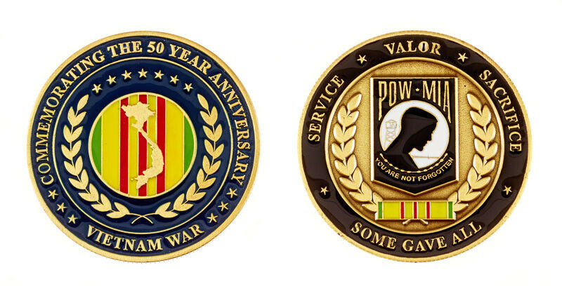 Challenge Coin VIETNAM 50TH ANNIVERSARY CHALLENGE COIN