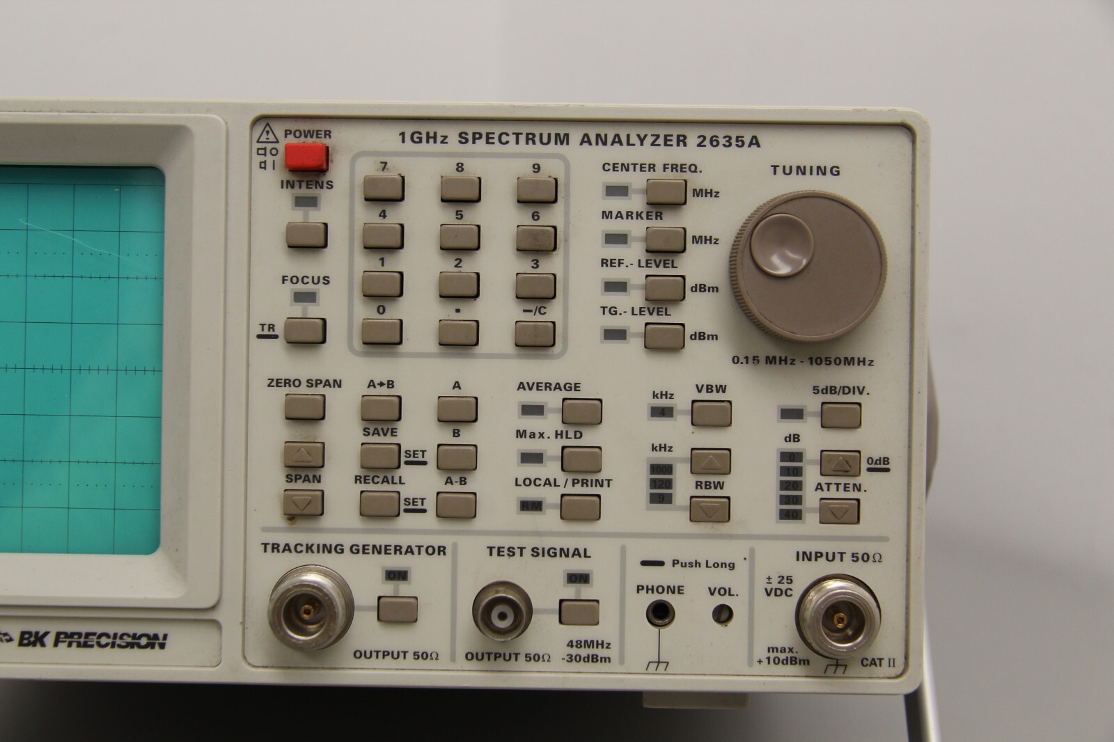 BK Precision 2635A 1GHz Spectrum Analyzer