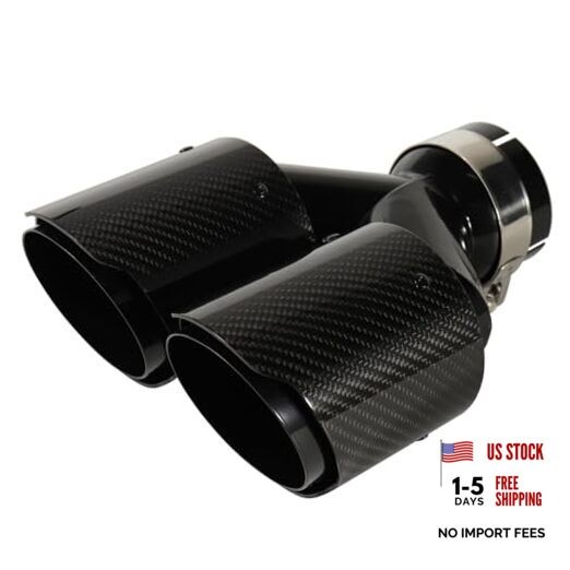 Carbon Fiber Dual Exhaust Tip 3 Inch Inlet 4 Inch Outlet Dual 3 Inlet 4 Outlet