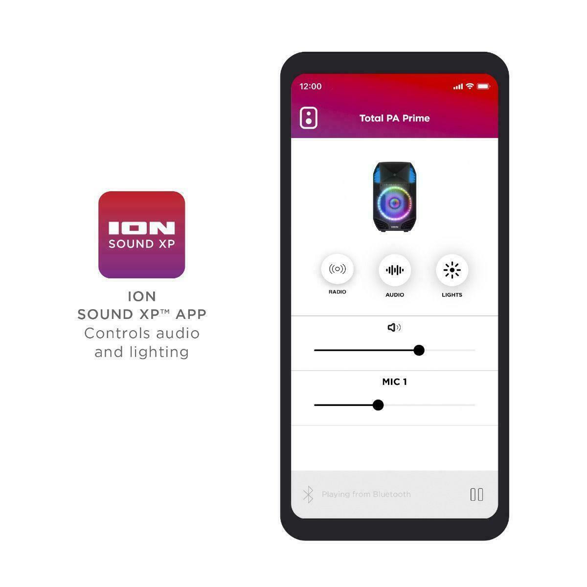 ION Total PA Prime - Wireless Bluetooth PA Speaker with Acoustic Optimization