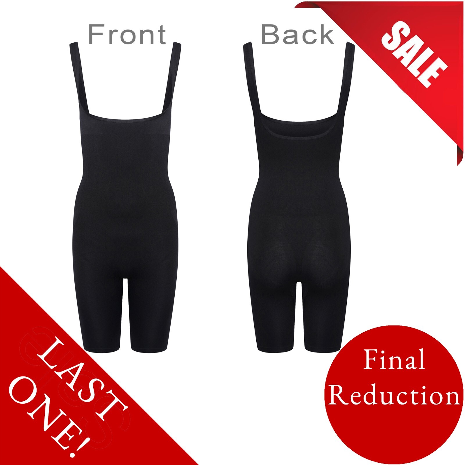 Control Full Body Thigh Shorts Suit Waist Cincher Seamless Body Shaper Size 8 10
