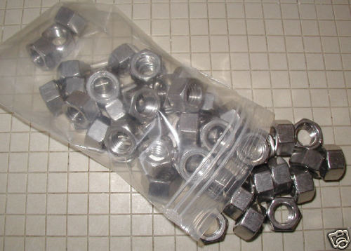 Stainless Steel Hex Nuts - 3/8" - 16  -  25 Ct.
