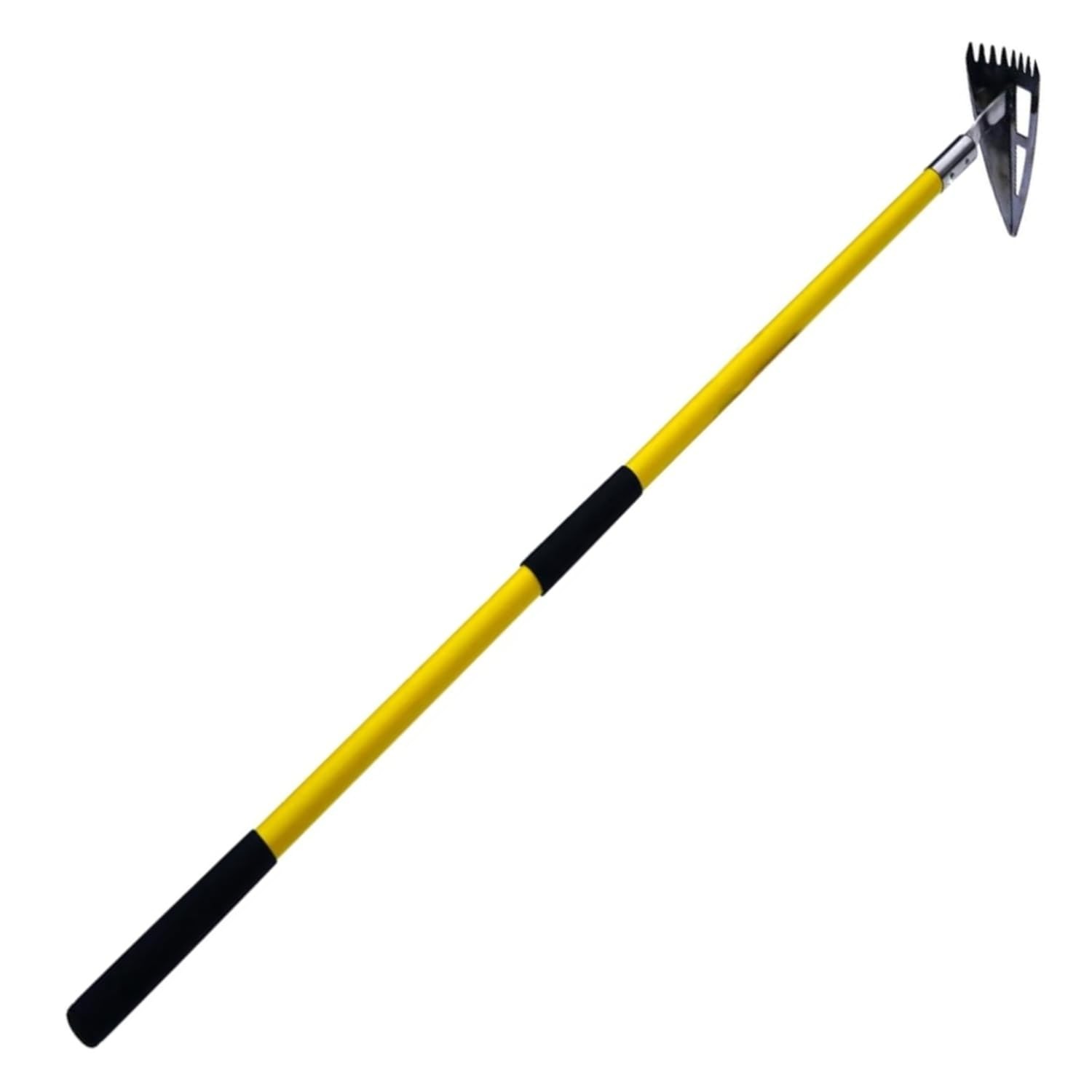 Spear Head Hoe Garden Tool - Long Handle Hoe with 59" Fiberglass Handle, 2 Cu...