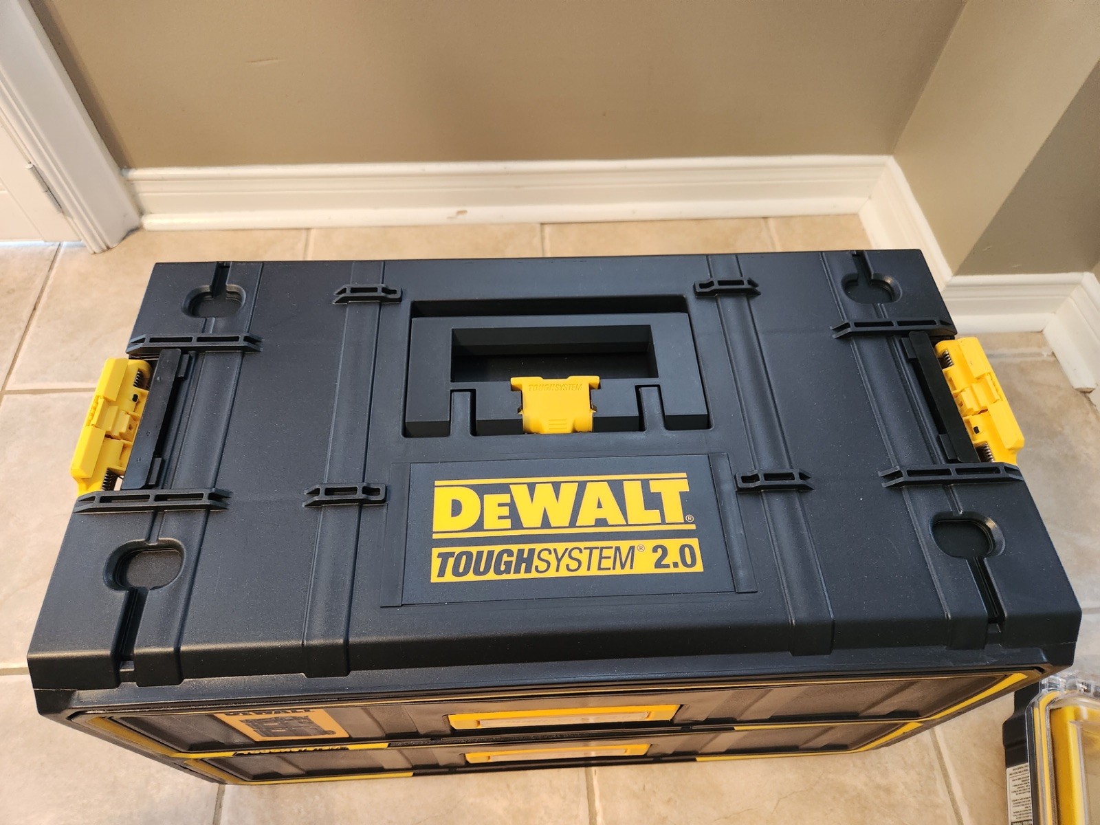 Tough System 2.0 Dual Triple 2 3 Drawer Box Top 7" Handle 3D Printed DeWalt Mod