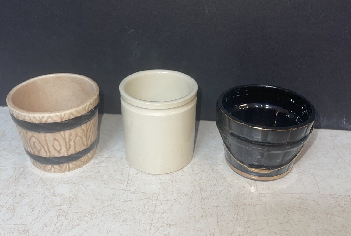 Trinket Holders Enesco 1 Still Has Sticker Wooden Bucket, Crock, Bucket Offers