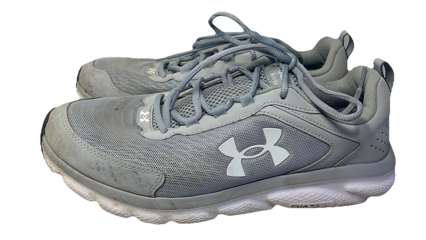 Under Armour Charged Assert Running & Jogging Shoes Men's 11 Gray/White Sneakers