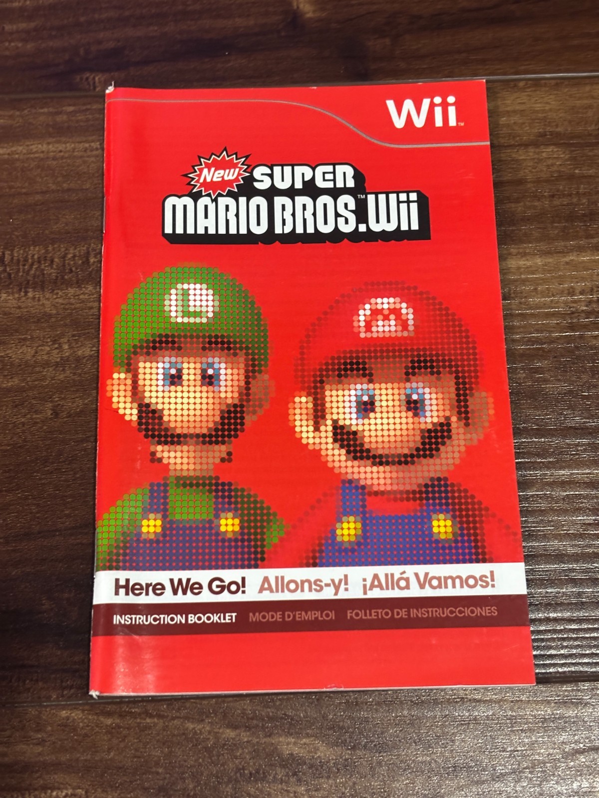 New Super Mario Bros Wii Nintendo Wii Instruction Manual Only