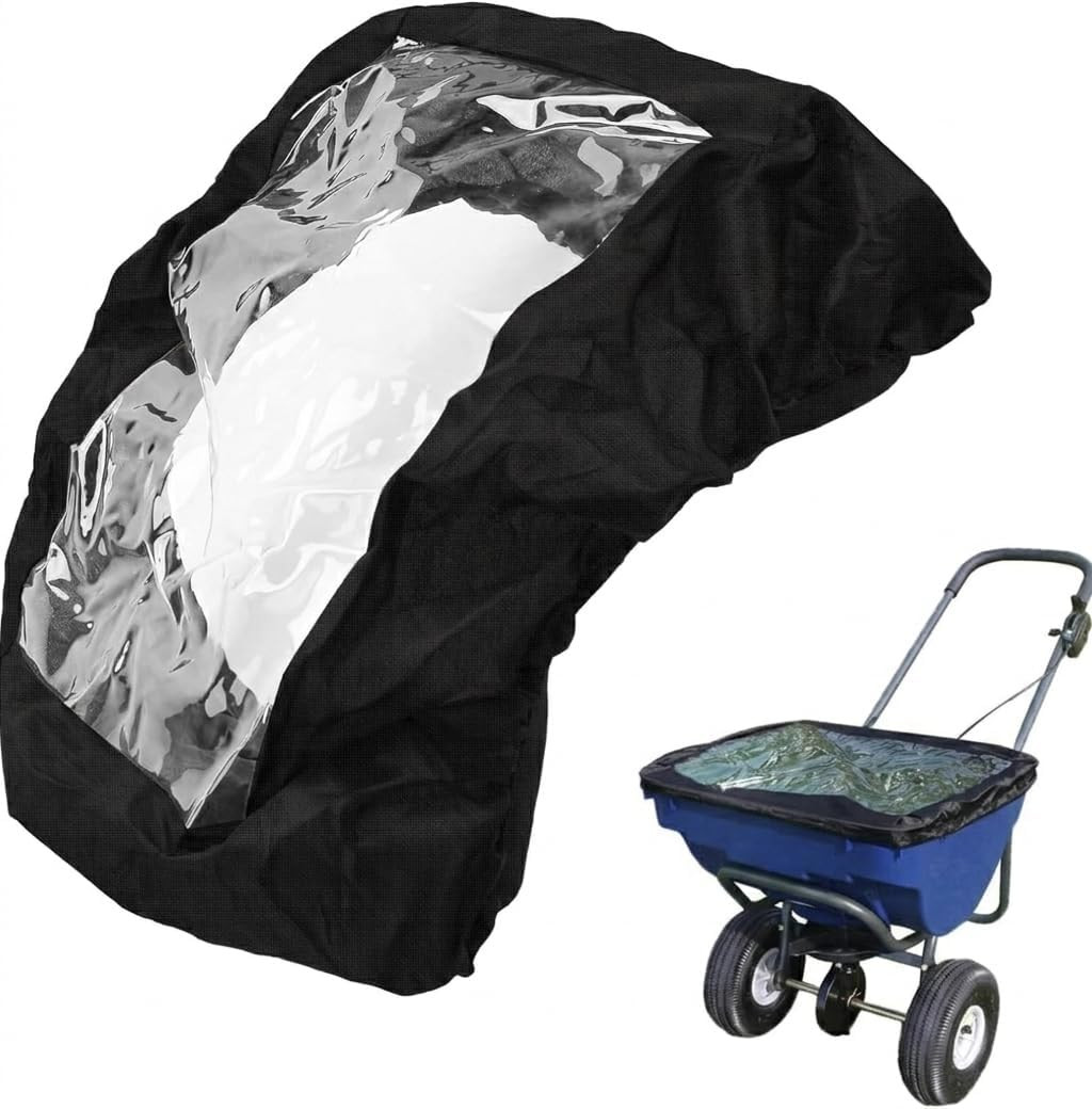 Fertilizer Spreader Hopper Cover, 600D Heavy Duty Waterproof Spreader Cover with