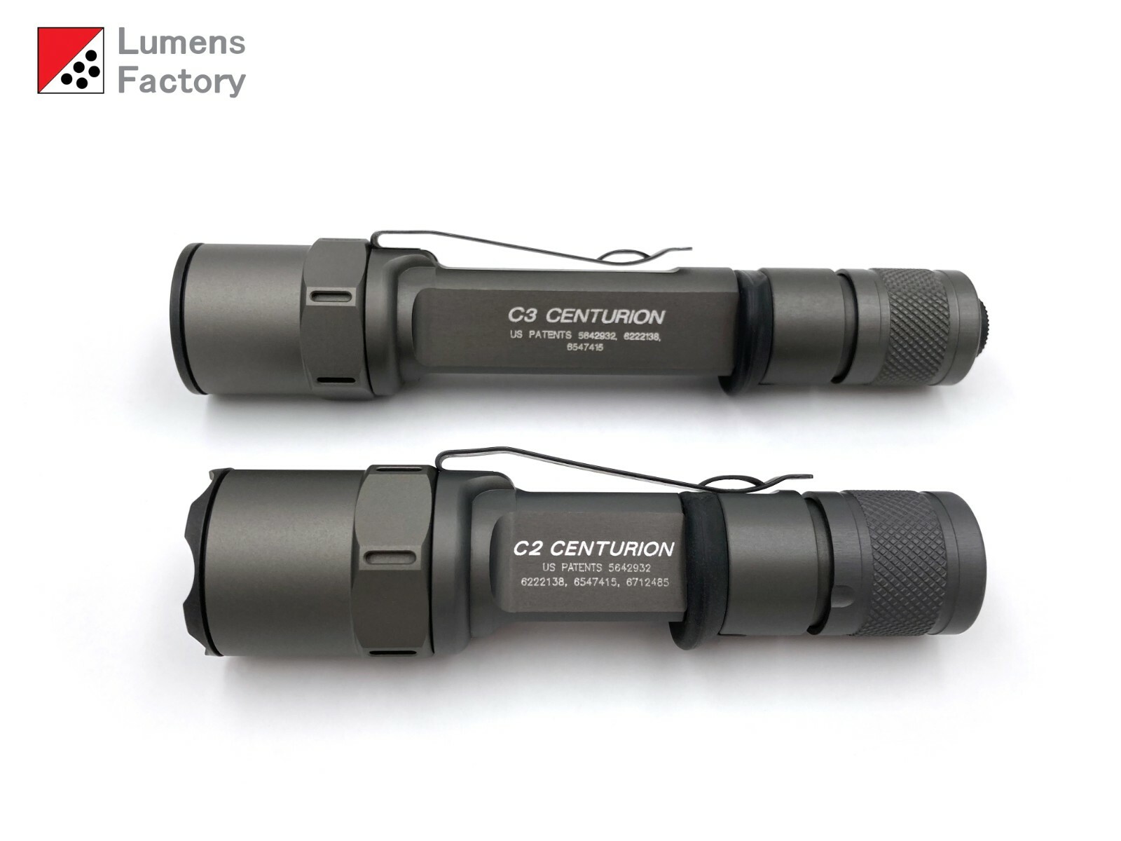 Z44 Style Slotted Bezel for Surefire 6P 9P Z2 Z3 M2 C2 C3 D2. Natural, QPQ Flat