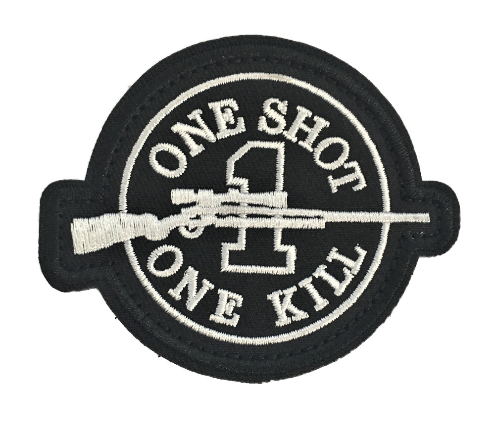 One Shot One Kill Emb Patch (Recon SEAL Special Forces Recon SOI Topgun) PV1046