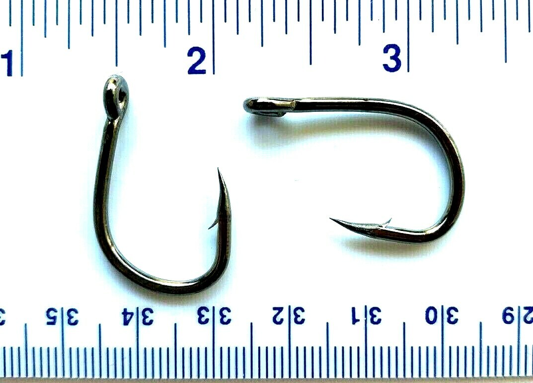 100 GT 4X Strength L319 Black Nickel Live Bait Fish Hooks size 3/0 - 100 hooks