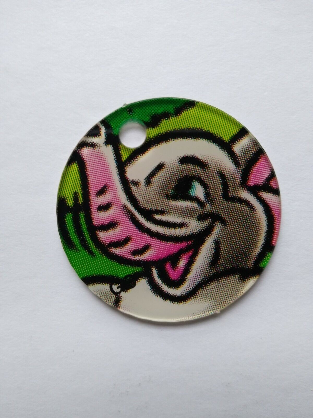Stern Roller Coaster Tycoon Pinball Keychain Elephant Original Plastic Promo