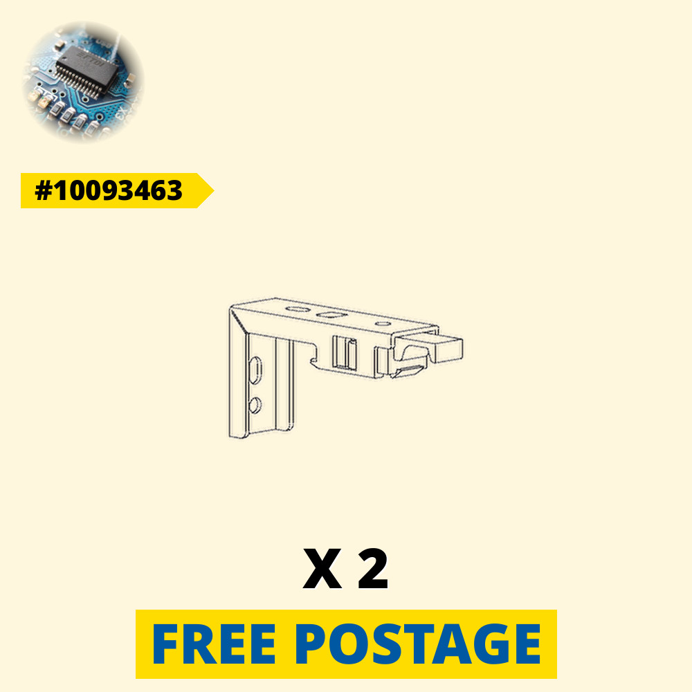 2 x IKEA Spring Loaded L Shaped Roller Blind Bracket 10093463 HOPPVALS [Slovaki]